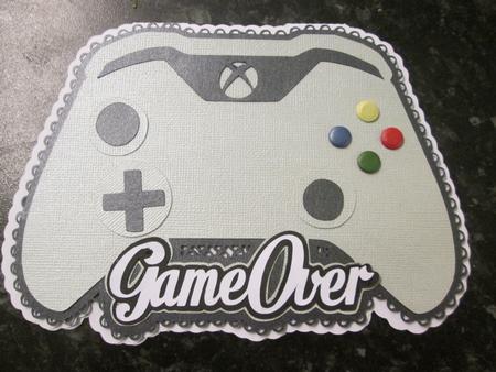 Game Over X-box Controller Card by Anne-marie Wheeler