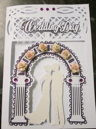 Wedding Day Single Card by Anne-marie Wheeler