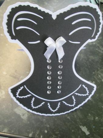 676 Ladys Corset Card and Topper by Anne-marie Wheeler