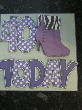 'any Age' with Purple Boots Card Kit by Anne-marie Wheeler