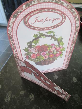 Cutaway Card- Vintage Flower Basket by Anne-marie Wheeler