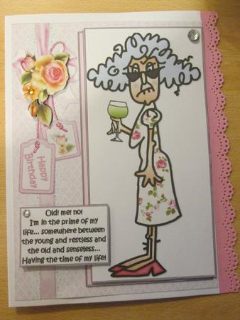 Stella in the Prime of Her Life Quick Card by Anne-marie Wheeler