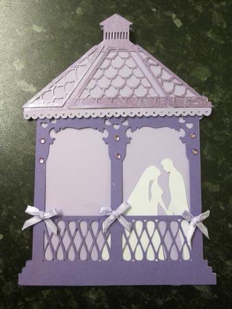 Wedding Gazebo Card Template No 1 by Anne-marie Wheeler