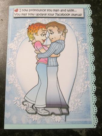 Newlyweds Update Their Status Quick Card by Anne-marie Wheeler