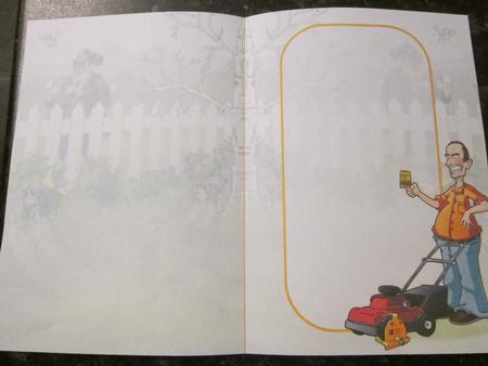 Lawn Mower Dude Insert by Anne-marie Wheeler