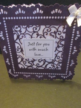 Filigree Design Set - Square Card No 1 by Anne-marie Wheeler