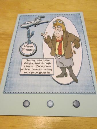 Birthdays and Plane Journeys Quick Card by Anne-marie Wheeler