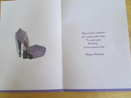 Lilac Fancy Shoe Insert by Anne-marie Wheeler