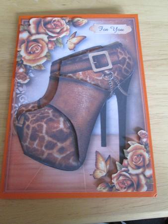 Giraffe Print Platform Shoes & Roses by Anne-marie Wheeler