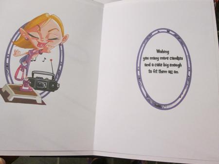 Aerobics Queen Birthday Insert by Anne-marie Wheeler