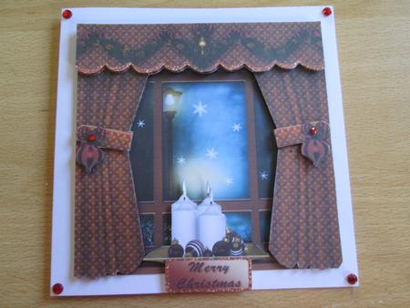 Window Dressing - a Christmas Night by Anne-marie Wheeler
