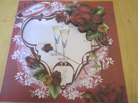 8x8 Ruby Wedding Mini Kit by Anne-marie Wheeler
