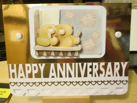 332 Happy Anniversary Card by Anne-marie Wheeler