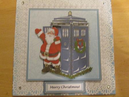 6" x 6" Christmas Guess Who - Lace & Pearls Card Topper by Anne-marie Wheeler