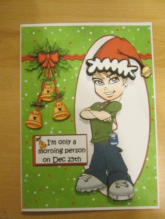 Teen Boy Loves Christmas by Anne-marie Wheeler