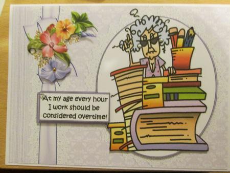 Stella Works Overtime Birthday or Retirement Quick Card by Anne-marie Wheeler