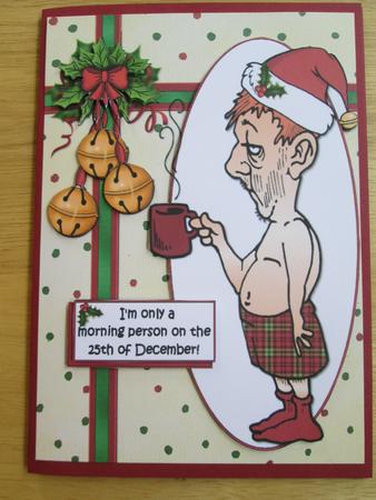 Bert Loves Christmas Morning Quick Card by Anne-marie Wheeler