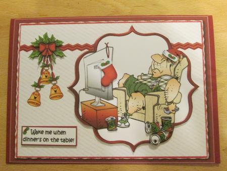 Christmas Relax and Enjoy Quick Card by Anne-marie Wheeler