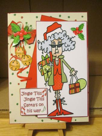 Stella Jingle Tills Santa's on His Way Quick Card by Anne-marie Wheeler