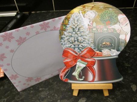 Hi Santa Snowglobe Card Kit by Anne-marie Wheeler