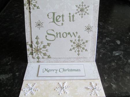 Let It Snow in Brown Tones by Anne-marie Wheeler