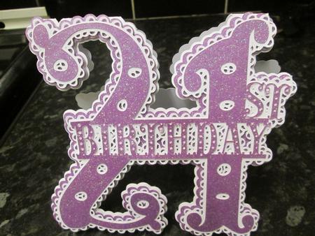 21st Split Birthday Card by Anne-marie Wheeler