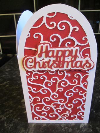Happy Christmas Arch Card by Anne-marie Wheeler