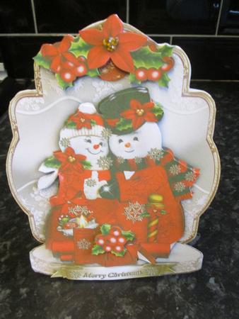 Cute Christmas Holiday Snowmans by Anne-marie Wheeler