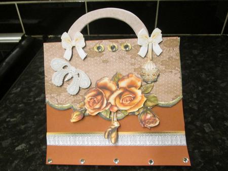 Autumn Handbag Shaped Card Plus Bonus Gift Card by Anne-marie Wheeler