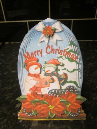 Christmas Globe Snowmen Singers by Anne-marie Wheeler
