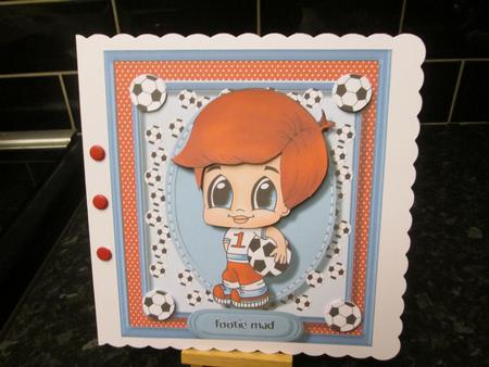 To a No 1 Footie Fan . by Anne-marie Wheeler