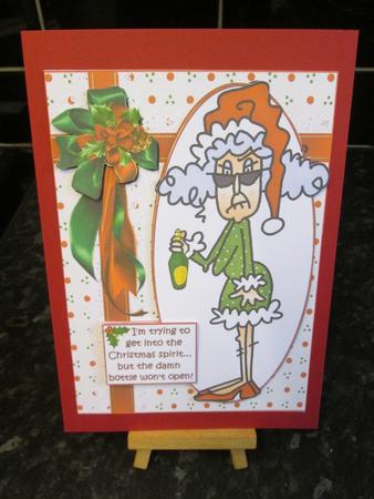 Stella Getting Into the Christmas Spirit Quick Card by Anne-marie Wheeler