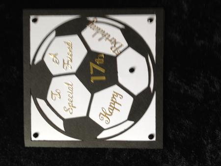 Football Card Template No 1 - Cut File by Anne-marie Wheeler