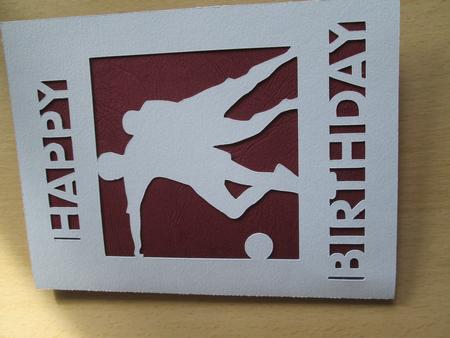 Football Card Template No 6 - Cut File by Anne-marie Wheeler