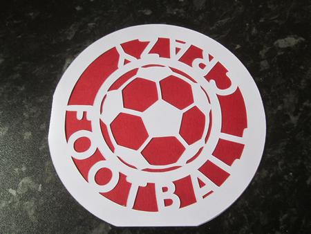 Football Card Template No 4 - Cut File by Anne-marie Wheeler
