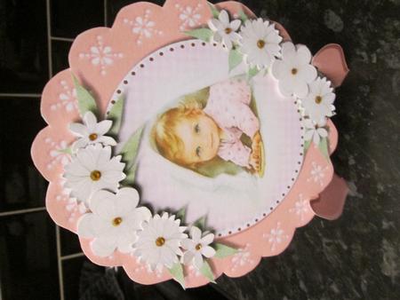 Beautiful Plate and Stand Birthday Girl by Anne-marie Wheeler
