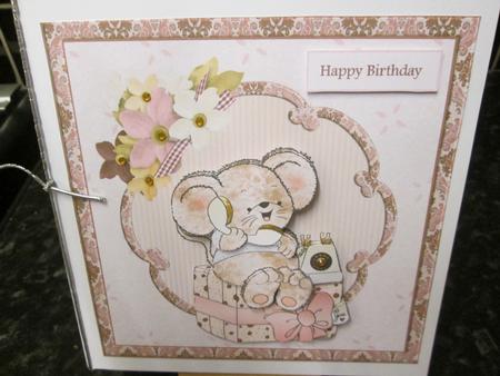 Curly Calls 7x7 Card with Decoupage by Anne-marie Wheeler