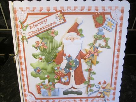 8x8 Country Christmas Patchwork Santa Mini Kit by Anne-marie Wheeler