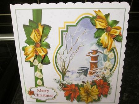 8x8 Christmas Water Pump Watercolour Scene Mini Kit by Anne-marie Wheeler