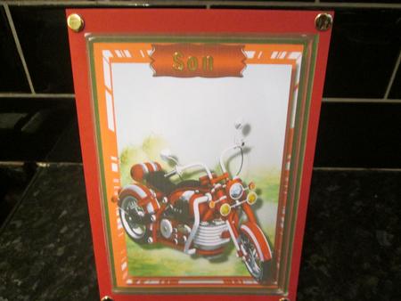 Lovely Birthday Topper and Incert with Verse, Son  by Anne-marie Wheeler