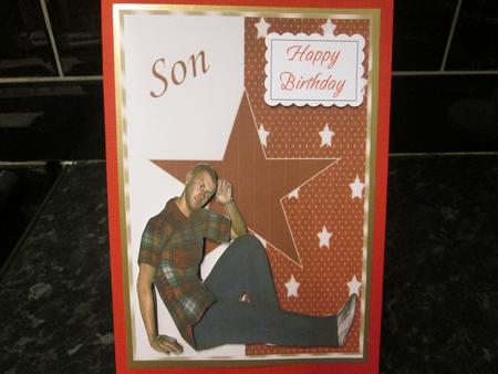 Happy Birthday Son by Anne-marie Wheeler