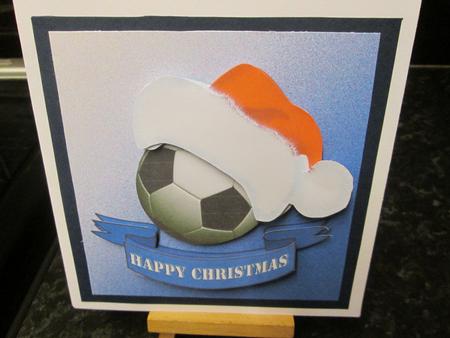 Christmas Football - Blue by Anne-marie Wheeler