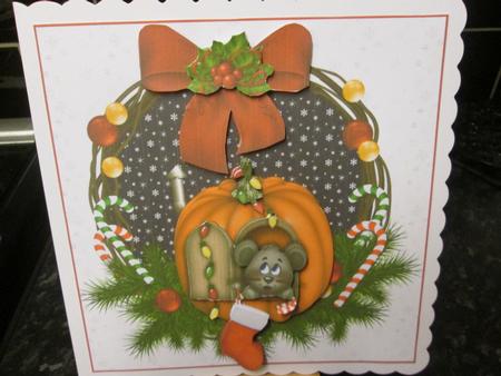 8x8 Mouse in the House Waiting for Santa Mini Kit by Anne-marie Wheeler