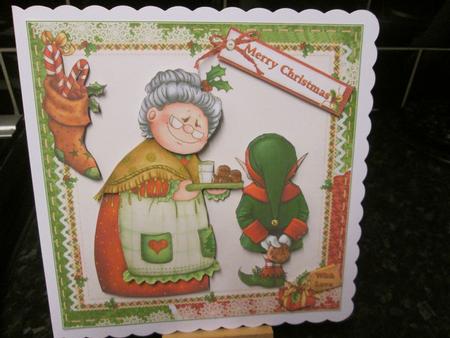 8x8 Mrs Claus and the Naughty Elf Mini Kit by Anne-marie Wheeler