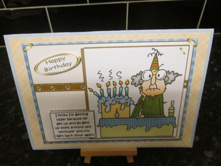 Gus Knows He's Getting Older Quick Card by Anne-marie Wheeler