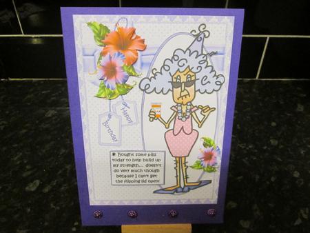 Stella and Her Multi-vits Quick Card by Anne-marie Wheeler