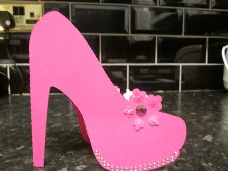 844 High Heel Shaped Card by Anne-marie Wheeler