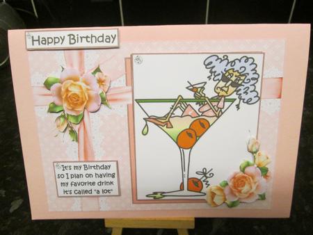 Stella Has Her Favorite Drink Quick Card by Anne-marie Wheeler