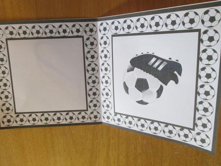 Insert for Football & Boots Card by Anne-marie Wheeler