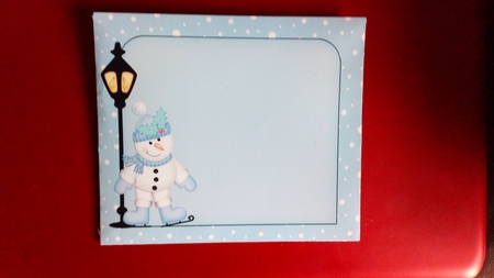 3D Skating Snowman Christmas Open View Card Kit by Anne McIntyre